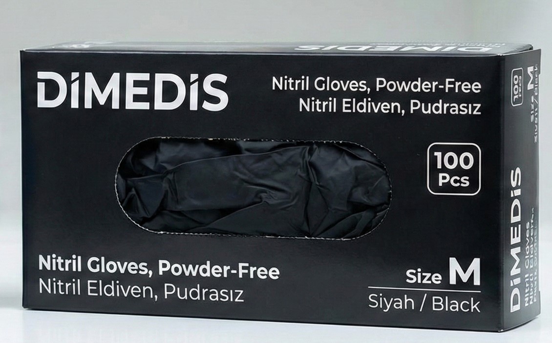 Siyah Nitril Eldiveni