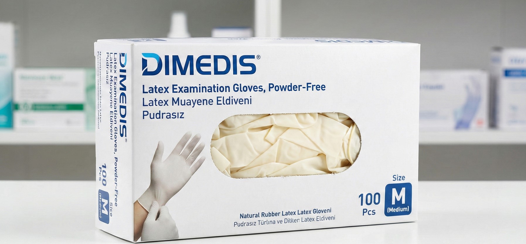 Latex Pudrasız Muayene Eldiveni